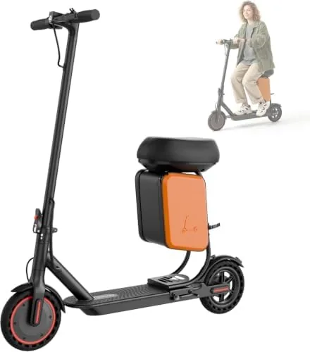 qlaway 85 adult electric scooter 19mph 700w peak motor 15 miles long range portable folding commuter escooter with dual braking smart app suitable for daily commute short tripblack