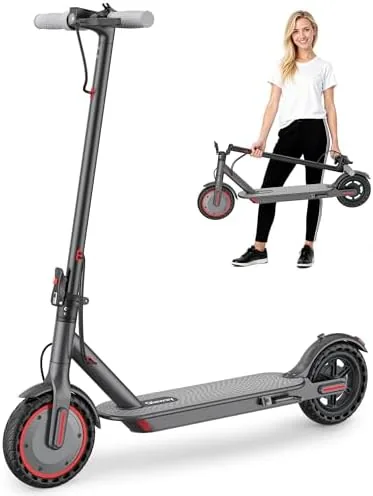qlaway 85 aluminum alloy frame e scooter for adults 19 mph sport escooter 350w motor electric scooter up to 22 miles range bearing 265 lbsapp control black